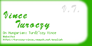 vince turoczy business card